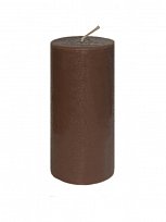Свеча пеньковая цветная коричневая 60*145 мм